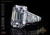 Emerald Cut Five Stone Ring by Leon Megé R6428 Emerald Cut Five Stone Ring by Leon Megé R6428
